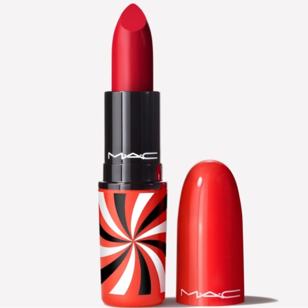 RARE HTF Discontinued MAC Matte Hypnotizing Lipstick in “Wild Card” Dark RED NEW